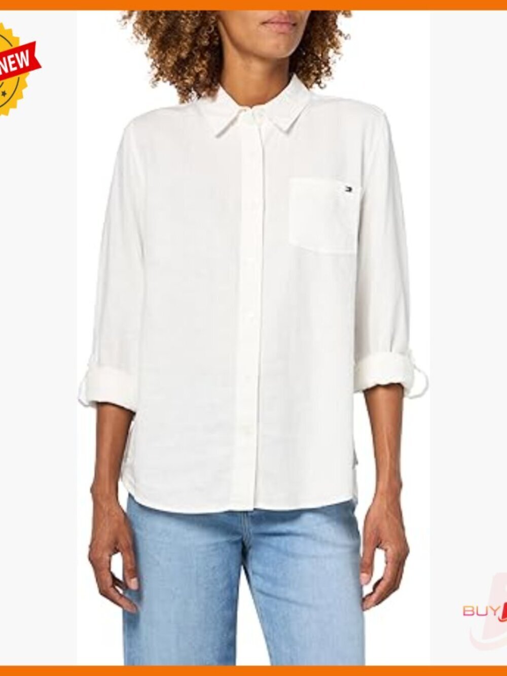 Lightweight Linen Long Sleeve Button Down Shirt Regular Fit Blouse